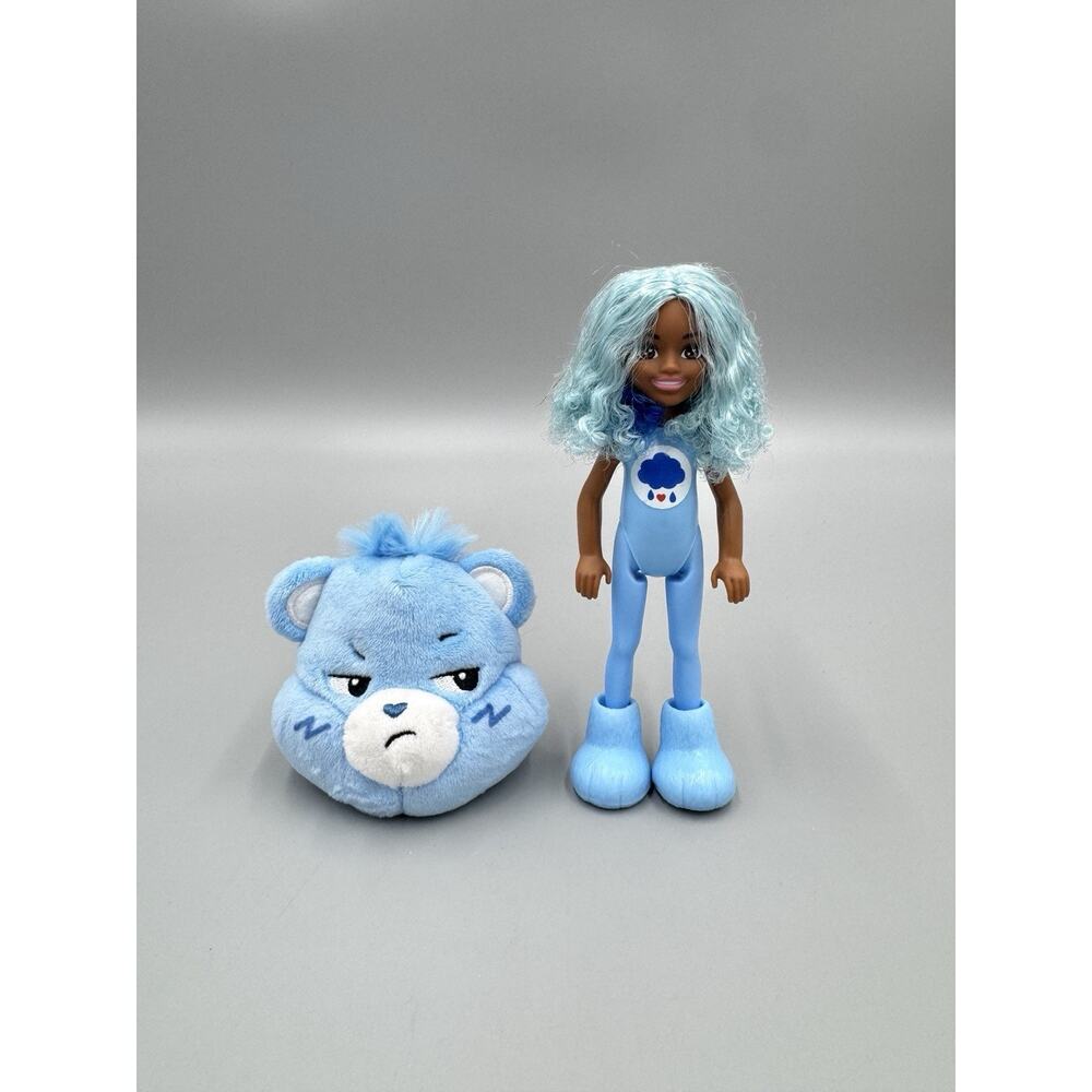 Barbie Chelsea Cutie‎ Reveal In Care Bear Grumpy Costume Blue 6”